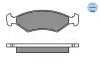 Bremsbelagsatz, Scheibenbremse Vorderachse MEYLE 025 233 8418/W