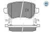 Bremsbelagsatz, Scheibenbremse Hinterachse MEYLE 025 234 1715/PD Bild Bremsbelagsatz, Scheibenbremse Hinterachse MEYLE 025 234 1715/PD