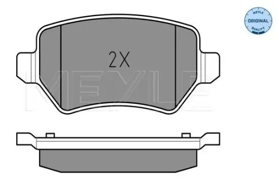 Bremsbelagsatz, Scheibenbremse MEYLE 025 234 1715/W Bild Bremsbelagsatz, Scheibenbremse MEYLE 025 234 1715/W