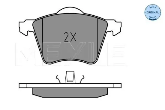 Bremsbelagsatz, Scheibenbremse Vorderachse MEYLE 025 234 1819/W Bild Bremsbelagsatz, Scheibenbremse Vorderachse MEYLE 025 234 1819/W