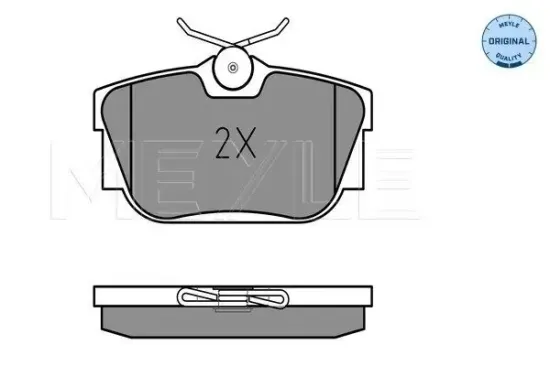 Bremsbelagsatz, Scheibenbremse MEYLE 025 234 4616/W Bild Bremsbelagsatz, Scheibenbremse MEYLE 025 234 4616/W