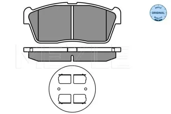 Bremsbelagsatz, Scheibenbremse MEYLE 025 235 0715 Bild Bremsbelagsatz, Scheibenbremse MEYLE 025 235 0715