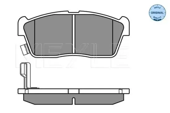 Bremsbelagsatz, Scheibenbremse MEYLE 025 235 0715 Bild Bremsbelagsatz, Scheibenbremse MEYLE 025 235 0715