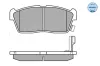 Bremsbelagsatz, Scheibenbremse Vorderachse MEYLE 025 235 0715 Bild Bremsbelagsatz, Scheibenbremse Vorderachse MEYLE 025 235 0715