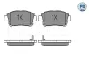 Bremsbelagsatz, Scheibenbremse Vorderachse MEYLE 025 235 1017/PD Bild Bremsbelagsatz, Scheibenbremse Vorderachse MEYLE 025 235 1017/PD