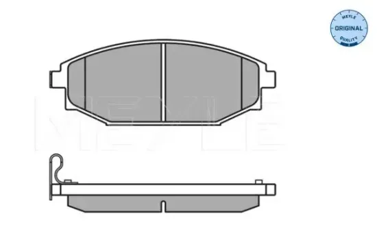 Bremsbelagsatz, Scheibenbremse MEYLE 025 235 1816/W Bild Bremsbelagsatz, Scheibenbremse MEYLE 025 235 1816/W