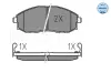 Bremsbelagsatz, Scheibenbremse Vorderachse MEYLE 025 235 3617/W Bild Bremsbelagsatz, Scheibenbremse Vorderachse MEYLE 025 235 3617/W