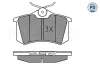Bremsbelagsatz, Scheibenbremse Hinterachse MEYLE 025 235 5417/PD Bild Bremsbelagsatz, Scheibenbremse Hinterachse MEYLE 025 235 5417/PD