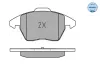 Bremsbelagsatz, Scheibenbremse Vorderachse MEYLE 025 235 8720/W Bild Bremsbelagsatz, Scheibenbremse Vorderachse MEYLE 025 235 8720/W