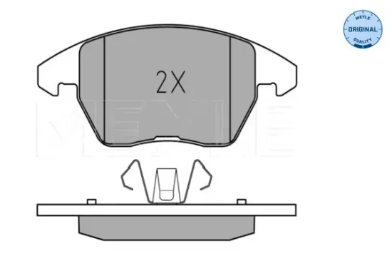 Bremsbelagsatz, Scheibenbremse Vorderachse MEYLE 025 235 8919 Bild Bremsbelagsatz, Scheibenbremse Vorderachse MEYLE 025 235 8919