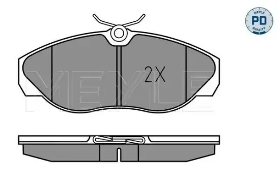 Bremsbelagsatz, Scheibenbremse Vorderachse MEYLE 025 236 0219/PD Bild Bremsbelagsatz, Scheibenbremse Vorderachse MEYLE 025 236 0219/PD