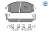 Bremsbelagsatz, Scheibenbremse MEYLE 025 236 1118/W Bild Bremsbelagsatz, Scheibenbremse MEYLE 025 236 1118/W