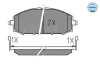 Bremsbelagsatz, Scheibenbremse MEYLE 025 236 1118/W Bild Bremsbelagsatz, Scheibenbremse MEYLE 025 236 1118/W