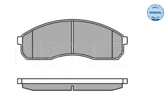 Bremsbelagsatz, Scheibenbremse Vorderachse MEYLE 025 236 4916/W Bild Bremsbelagsatz, Scheibenbremse Vorderachse MEYLE 025 236 4916/W