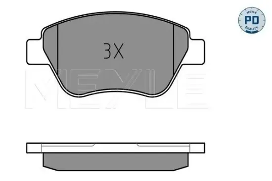 Bremsbelagsatz, Scheibenbremse MEYLE 025 237 0517/PD Bild Bremsbelagsatz, Scheibenbremse MEYLE 025 237 0517/PD