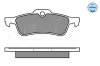 Bremsbelagsatz, Scheibenbremse Hinterachse MEYLE 025 237 1616 Bild Bremsbelagsatz, Scheibenbremse Hinterachse MEYLE 025 237 1616