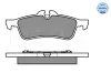 Bremsbelagsatz, Scheibenbremse Hinterachse MEYLE 025 237 1616 Bild Bremsbelagsatz, Scheibenbremse Hinterachse MEYLE 025 237 1616