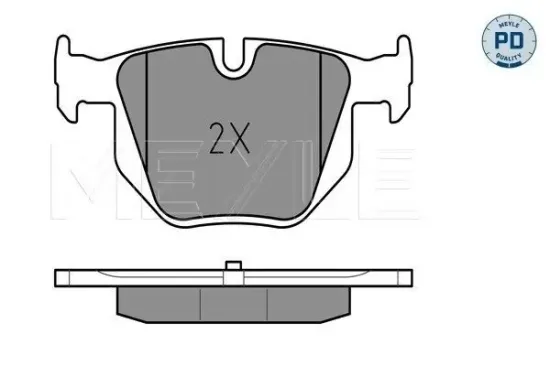 Bremsbelagsatz, Scheibenbremse Hinterachse MEYLE 025 237 3217/PD Bild Bremsbelagsatz, Scheibenbremse Hinterachse MEYLE 025 237 3217/PD