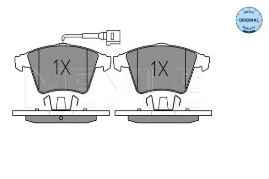 Bremsbelagsatz, Scheibenbremse Vorderachse MEYLE 025 237 4618/W Bild Bremsbelagsatz, Scheibenbremse Vorderachse MEYLE 025 237 4618/W
