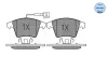 Bremsbelagsatz, Scheibenbremse Vorderachse MEYLE 025 237 4619/W Bild Bremsbelagsatz, Scheibenbremse Vorderachse MEYLE 025 237 4619/W