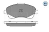 Bremsbelagsatz, Scheibenbremse Vorderachse MEYLE 025 237 6819/PD Bild Bremsbelagsatz, Scheibenbremse Vorderachse MEYLE 025 237 6819/PD