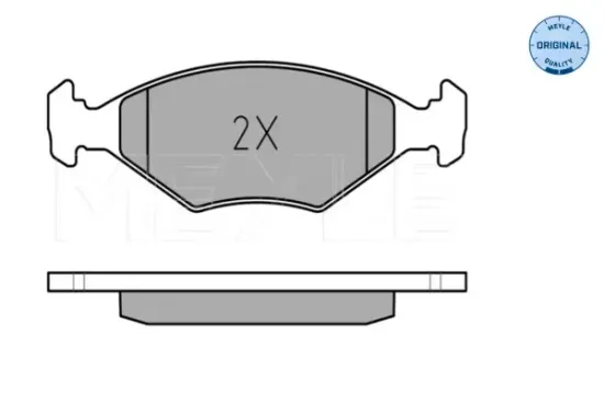 Bremsbelagsatz, Scheibenbremse Vorderachse MEYLE 025 237 7518 Bild Bremsbelagsatz, Scheibenbremse Vorderachse MEYLE 025 237 7518