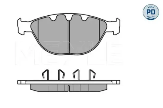 Bremsbelagsatz, Scheibenbremse Vorderachse MEYLE 025 237 9120/PD Bild Bremsbelagsatz, Scheibenbremse Vorderachse MEYLE 025 237 9120/PD