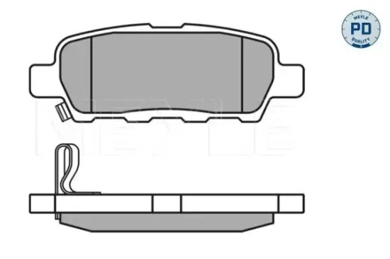 Bremsbelagsatz, Scheibenbremse MEYLE 025 238 7114/PD Bild Bremsbelagsatz, Scheibenbremse MEYLE 025 238 7114/PD