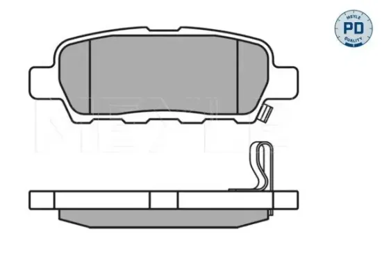 Bremsbelagsatz, Scheibenbremse MEYLE 025 238 7114/PD Bild Bremsbelagsatz, Scheibenbremse MEYLE 025 238 7114/PD