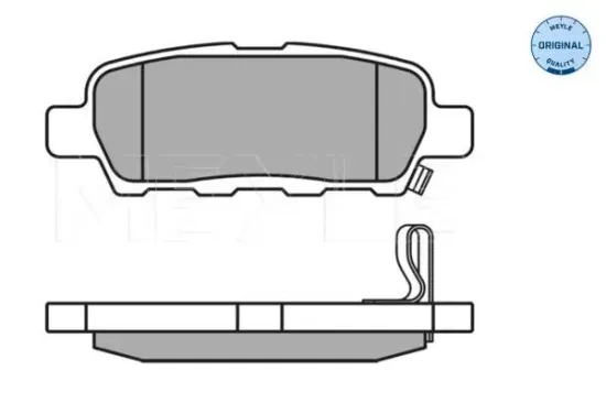 Bremsbelagsatz, Scheibenbremse MEYLE 025 238 7114/W Bild Bremsbelagsatz, Scheibenbremse MEYLE 025 238 7114/W