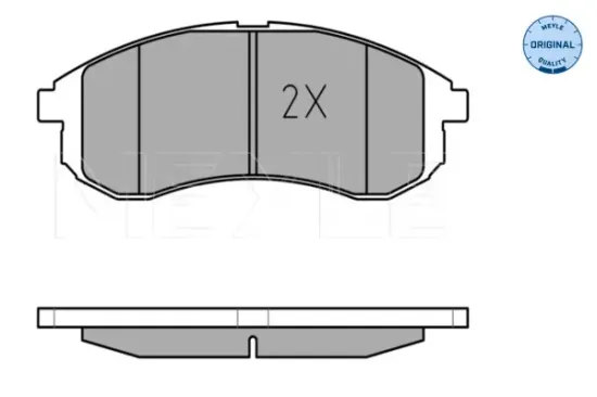 Bremsbelagsatz, Scheibenbremse Vorderachse MEYLE 025 238 7914/W Bild Bremsbelagsatz, Scheibenbremse Vorderachse MEYLE 025 238 7914/W