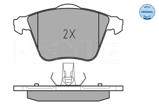 Bremsbelagsatz, Scheibenbremse Vorderachse MEYLE 025 239 1218 Bild Bremsbelagsatz, Scheibenbremse Vorderachse MEYLE 025 239 1218