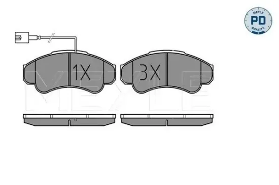 Bremsbelagsatz, Scheibenbremse MEYLE 025 239 1919/PD Bild Bremsbelagsatz, Scheibenbremse MEYLE 025 239 1919/PD