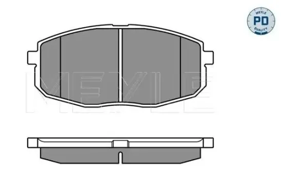 Bremsbelagsatz, Scheibenbremse MEYLE 025 239 6617/PD Bild Bremsbelagsatz, Scheibenbremse MEYLE 025 239 6617/PD