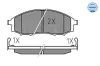 Bremsbelagsatz, Scheibenbremse Vorderachse MEYLE 025 239 7017/W Bild Bremsbelagsatz, Scheibenbremse Vorderachse MEYLE 025 239 7017/W