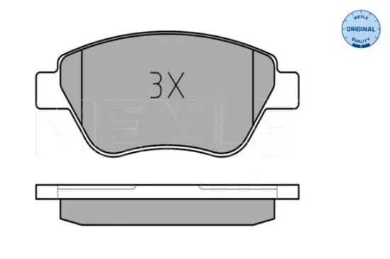 Bremsbelagsatz, Scheibenbremse Vorderachse MEYLE 025 239 8217/W Bild Bremsbelagsatz, Scheibenbremse Vorderachse MEYLE 025 239 8217/W
