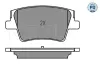 Bremsbelagsatz, Scheibenbremse Hinterachse MEYLE 025 240 0016/PD Bild Bremsbelagsatz, Scheibenbremse Hinterachse MEYLE 025 240 0016/PD