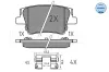 Bremsbelagsatz, Scheibenbremse Hinterachse MEYLE 025 240 0016 Bild Bremsbelagsatz, Scheibenbremse Hinterachse MEYLE 025 240 0016