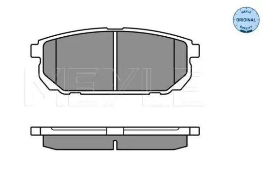 Bremsbelagsatz, Scheibenbremse MEYLE 025 240 5815/W Bild Bremsbelagsatz, Scheibenbremse MEYLE 025 240 5815/W