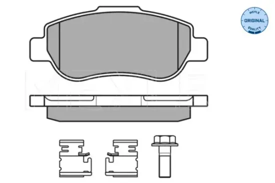 Bremsbelagsatz, Scheibenbremse Vorderachse MEYLE 025 240 7217/W Bild Bremsbelagsatz, Scheibenbremse Vorderachse MEYLE 025 240 7217/W