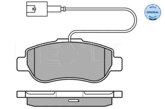 Bremsbelagsatz, Scheibenbremse Vorderachse MEYLE 025 240 7217/W Bild Bremsbelagsatz, Scheibenbremse Vorderachse MEYLE 025 240 7217/W