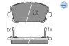 Bremsbelagsatz, Scheibenbremse MEYLE 025 240 8717/W Bild Bremsbelagsatz, Scheibenbremse MEYLE 025 240 8717/W