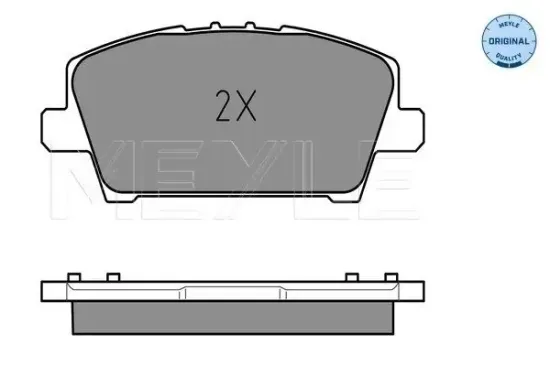 Bremsbelagsatz, Scheibenbremse MEYLE 025 240 8717/W Bild Bremsbelagsatz, Scheibenbremse MEYLE 025 240 8717/W