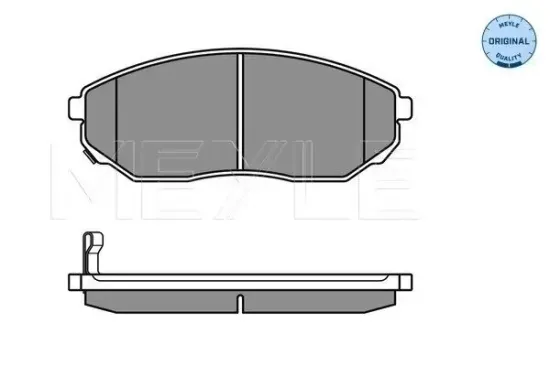 Bremsbelagsatz, Scheibenbremse Vorderachse MEYLE 025 240 9217/W Bild Bremsbelagsatz, Scheibenbremse Vorderachse MEYLE 025 240 9217/W