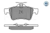 Bremsbelagsatz, Scheibenbremse Hinterachse MEYLE 025 241 3716/PD Bild Bremsbelagsatz, Scheibenbremse Hinterachse MEYLE 025 241 3716/PD