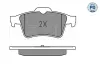Bremsbelagsatz, Scheibenbremse Hinterachse MEYLE 025 241 3716/PD Bild Bremsbelagsatz, Scheibenbremse Hinterachse MEYLE 025 241 3716/PD
