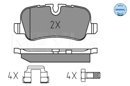 Bremsbelagsatz, Scheibenbremse Hinterachse MEYLE 025 241 9217 Bild Bremsbelagsatz, Scheibenbremse Hinterachse MEYLE 025 241 9217