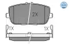 Bremsbelagsatz, Scheibenbremse Hinterachse MEYLE 025 242 9813/W Bild Bremsbelagsatz, Scheibenbremse Hinterachse MEYLE 025 242 9813/W