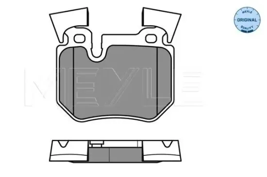 Bremsbelagsatz, Scheibenbremse Hinterachse MEYLE 025 243 1517 Bild Bremsbelagsatz, Scheibenbremse Hinterachse MEYLE 025 243 1517
