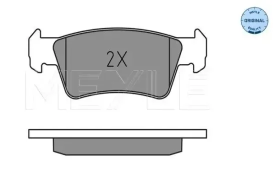 Bremsbelagsatz, Scheibenbremse Hinterachse MEYLE 025 243 6819 Bild Bremsbelagsatz, Scheibenbremse Hinterachse MEYLE 025 243 6819